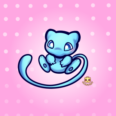 I drew a Mew today... that is all 💙 #Pokemon