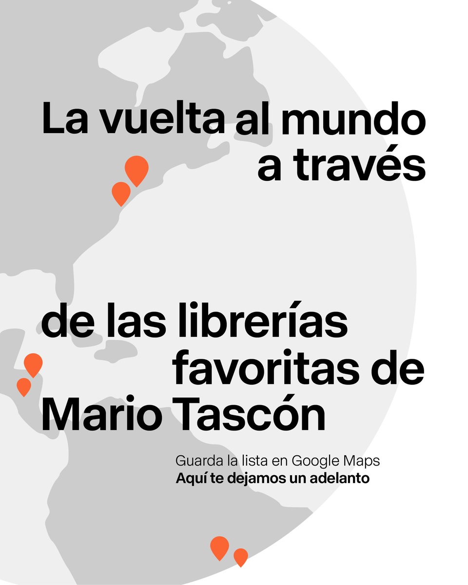 losdelvolcan's tweet photo. En el Día Internacional de las Librerías, 📚recopilamos algunas de las que Mario solía recomendar en una lista de Google Maps. Puedes guardarla haciendo clic en el enlace y añadiéndola a tu cuenta personal.✍️

🔗Enlace a la lista: https://t.co/JChiqojgmA https://t.co/C84kP9VVVh
