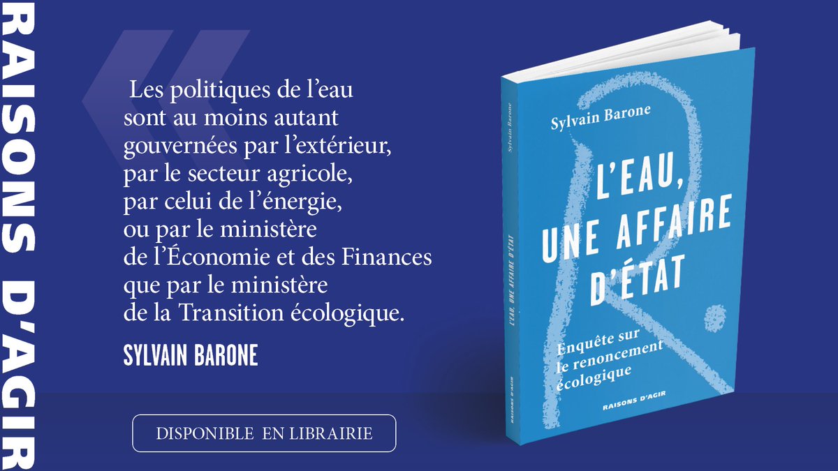 « Le renoncement écologique est aussi un renoncement démocratique. »

➜ Sylvain Barone publie « L'eau, une affaire d'État, enquête sur le renoncement écologique » chez Raisons d’Agir !

📚 Pour en savoir plus : raisonsdagir-editions.org/catalogue/leau…