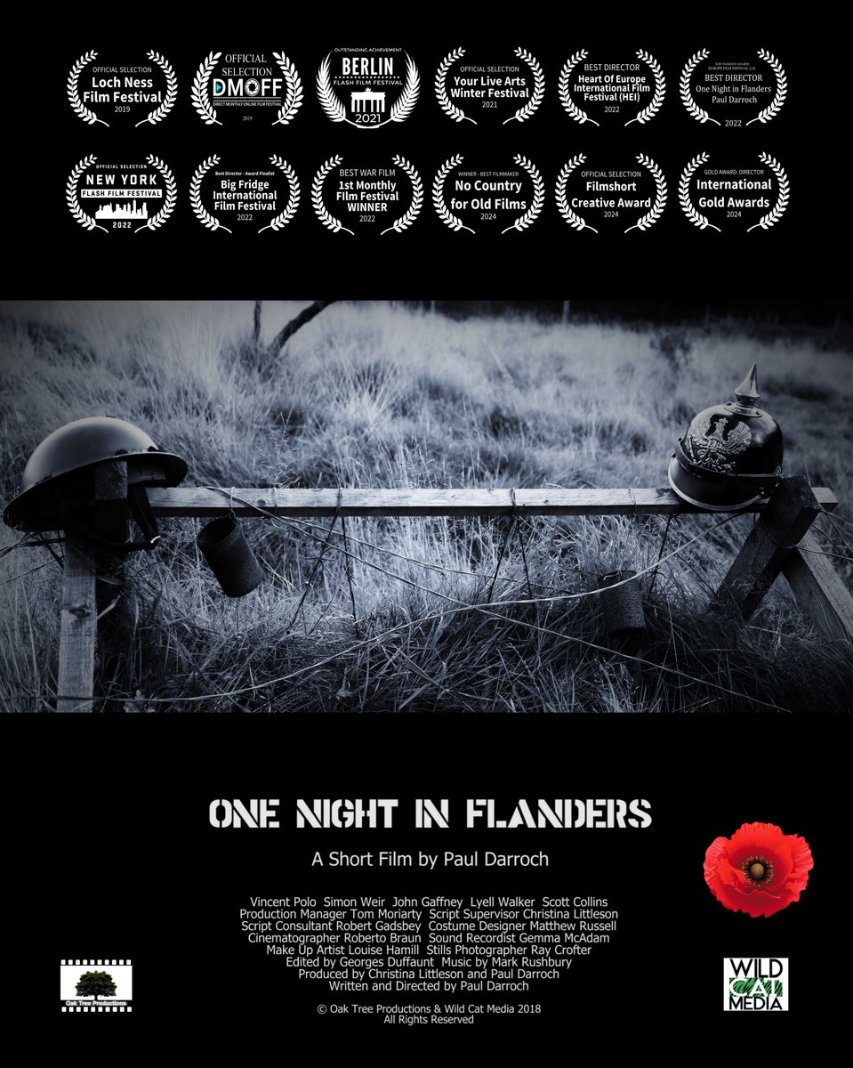 Very honoured to have been invited along by the Woodfarm Friendship Group earlier today to present a special Q&amp;A screening of "One Night in Flanders: Short Film" and associated films to mark the 106th Anniversary of Armistice Day.