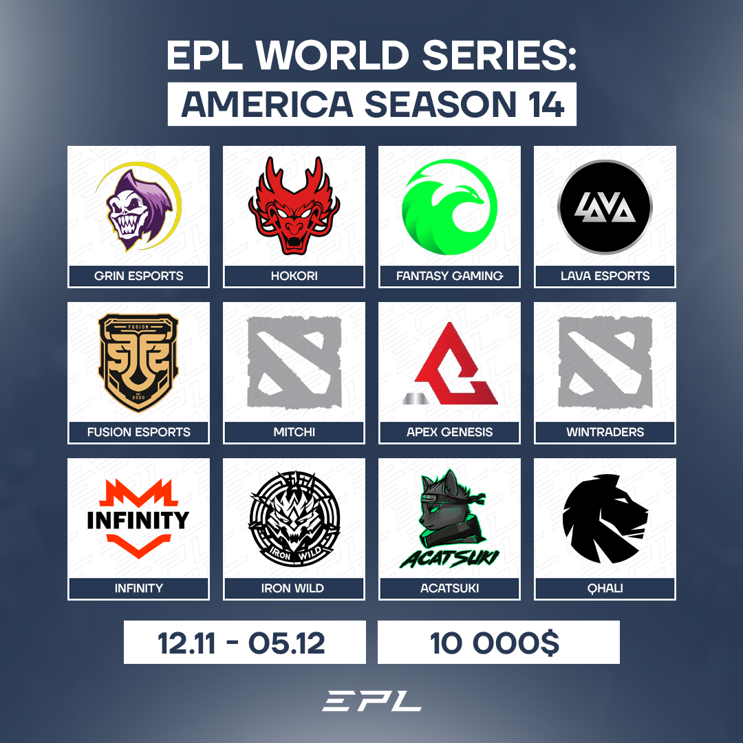 Thought that was it? Nope 😉

We're also announcing EPL World Series: America Season 14! ⚡️

🗓 Dates: 12.11 — 05.12
💰 Prize Pool: $10,000