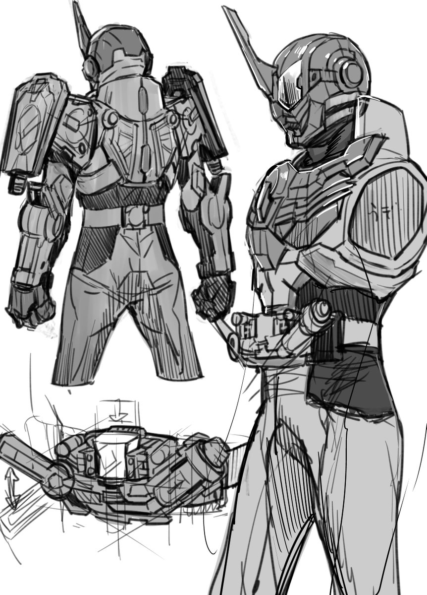 10pperance's tweet photo. #仮面ライダーグリス
自分用の描き方メモ

この世のどこかにもっと手早く簡単に自在に仮面ライダーを描けるようになる方法があるんじゃないかとずっと考えている…… https://t.co/S6V20jKCly