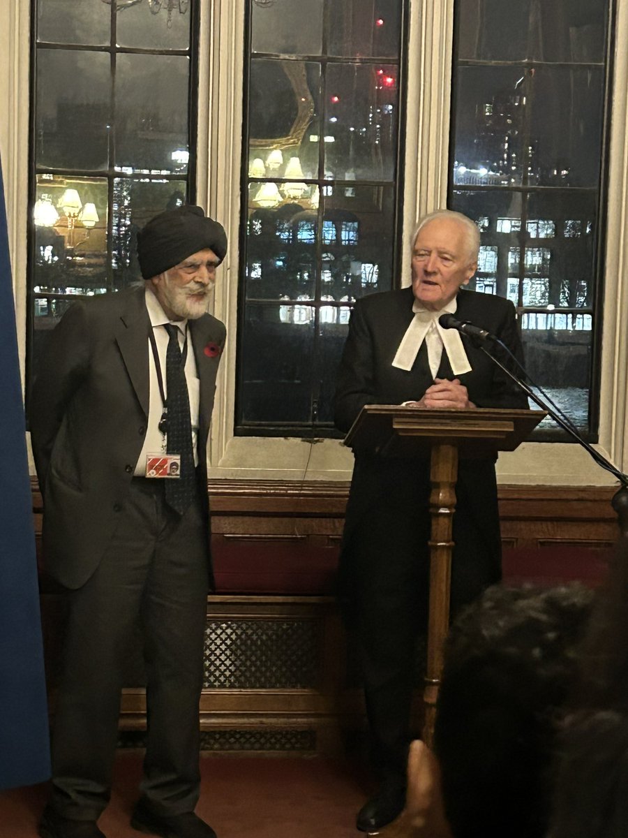 SikhMessenger's tweet photo. We are delighted to be in the River Room in the House of Lords in celebration of a portrait of our Director, Lord Singh of Wimbledon, joining the Parliamentary Art Collection https://t.co/X9aRVv05pX