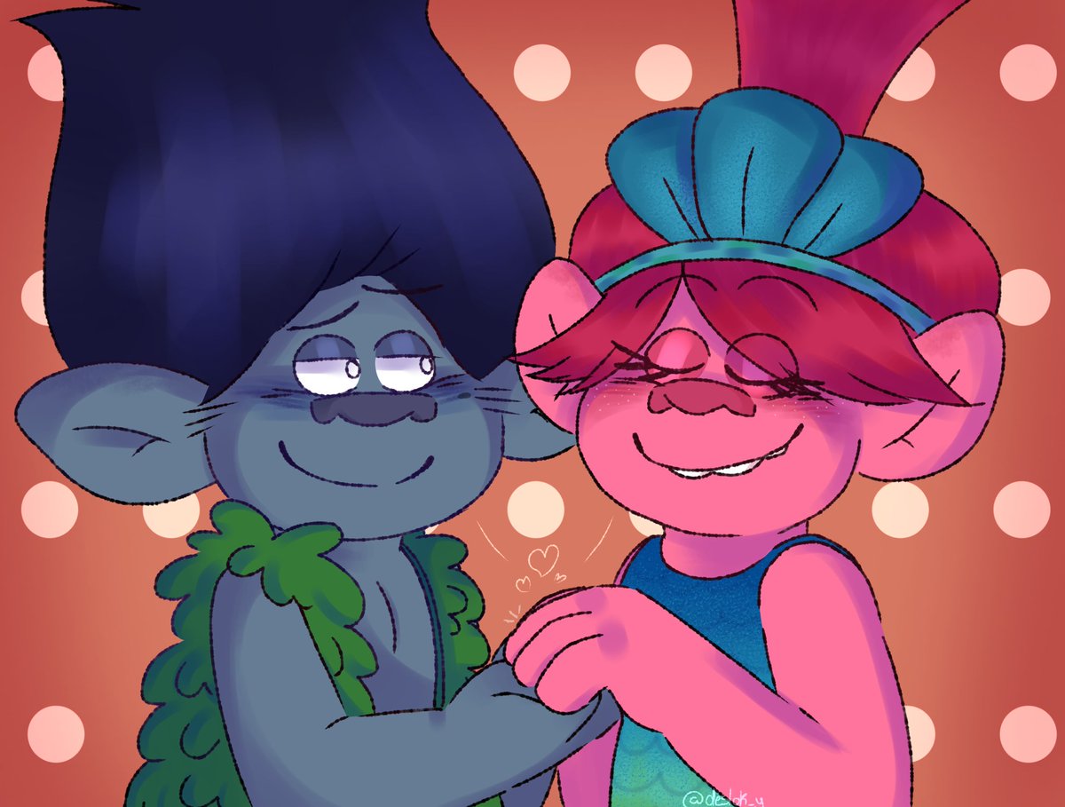 Deloksleep's tweet photo. A little Broppy and Groppy for you🫵🥺✨💕
#DreamWorksTrolls #trollspoppy #trollsbranch #broppy #trollsfanarts #groppy https://t.co/hzyO1c4JRV