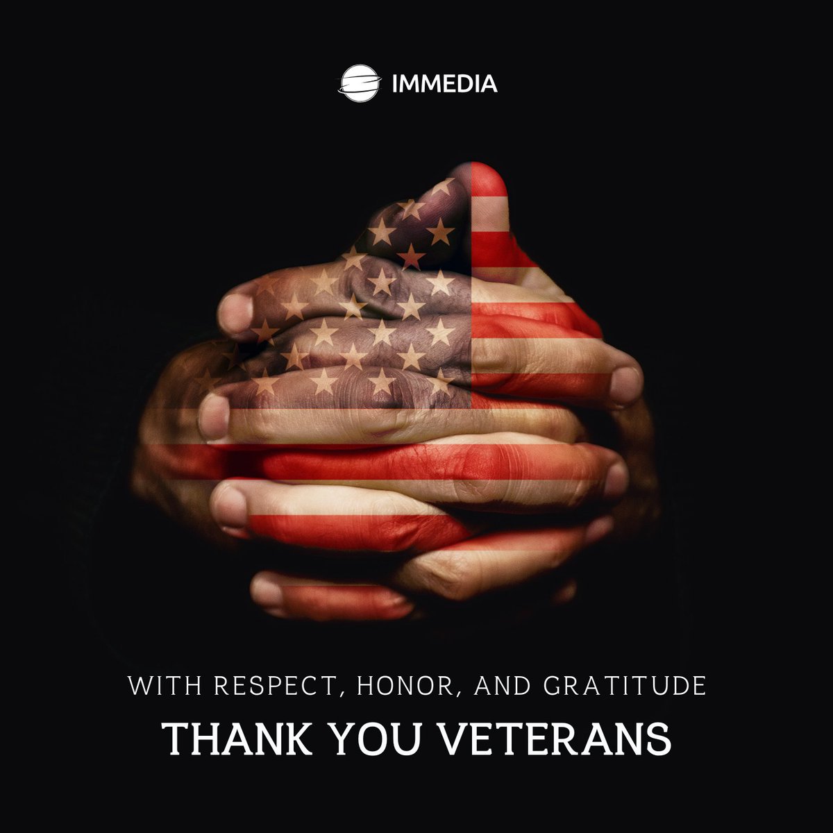 immediatech's tweet photo. Honoring those whose service and sacrifice inspire us every day. Thank you to all veterans and military families for your dedication. #VeteransDay #ThankYouVeterans #ImmediaCares https://t.co/wiHS1cpI8Y