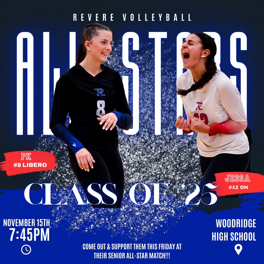 Come out and support our girls as they wear red white and blue one last time this Friday!!