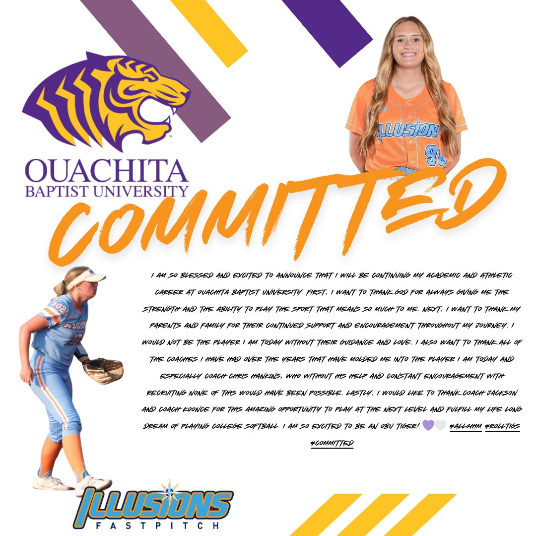 Huge congratulations to #17 Haley Danielson (2025) for her decision to continue her playing career and academic career today with Ouachita Baptist University and Coach Jackson and Koonce. Haley is spark and the definition of an all around player! Ware all so excited for you and