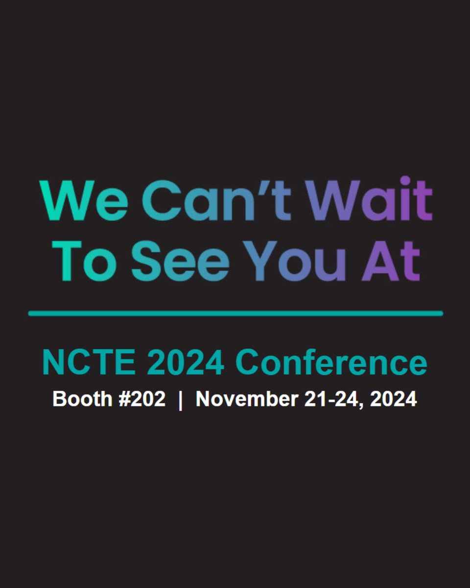 MackinLibrary's tweet photo. Mackin has a lot to share at @ncte! π€© #Booth202
#NCTE #NCTE2024 #NTCE24 https://t.co/yMVxIZ8E1S