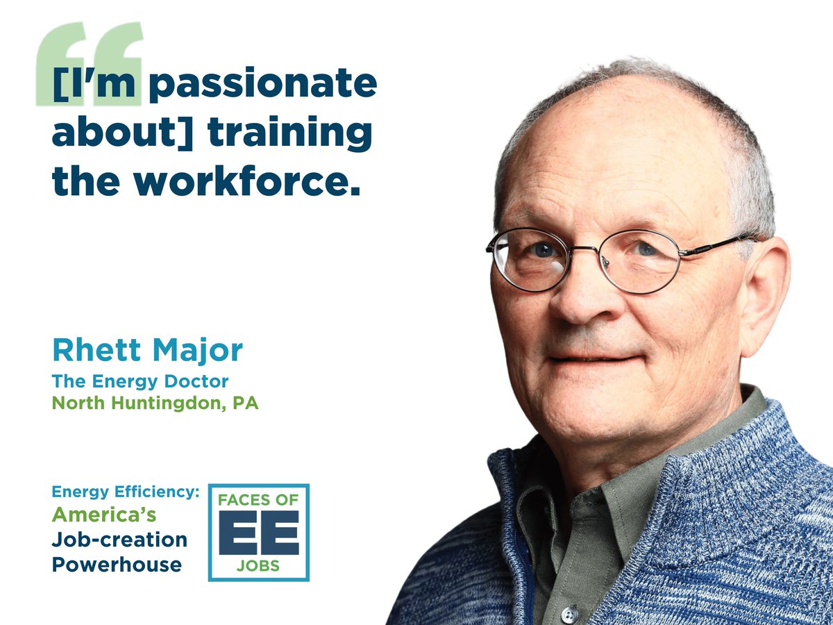 FacesOfEE's tweet photo. Rhett Major has been in the energy efficiency industry for 36 years. He loves seeing the industry grow and helping the next generation. 

Rhett is one of over 200,000 veterans working in energy efficiency. Today we honor him. #FacesofEE #VeteransDay https://t.co/4LItsRt5LM