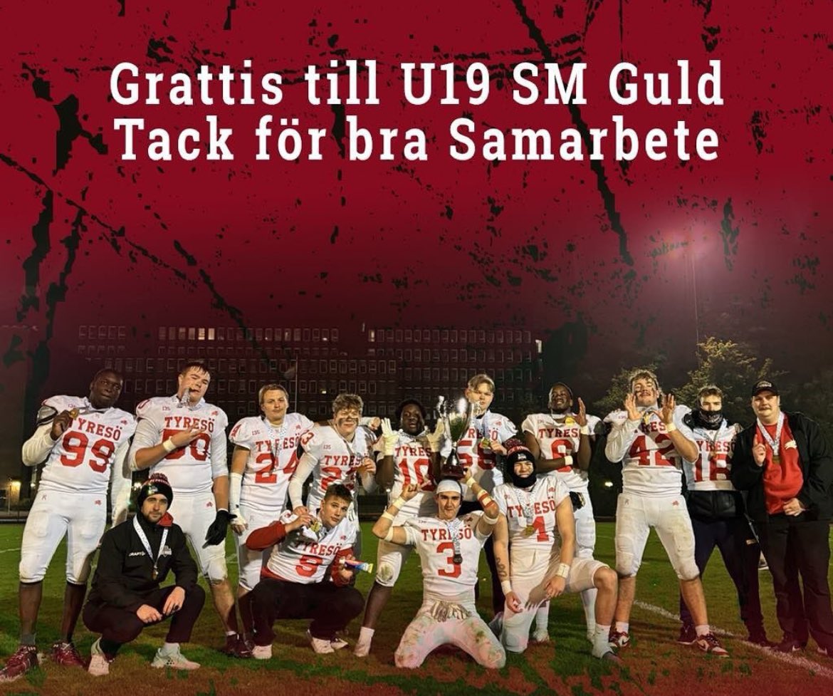 rebroblackknigh's tweet photo. 12 av våra spelare och två coacher var med och vann SM Guld med U19. Tack @TRCofficiell  för ett bra samarbete. https://t.co/LM0FRpTVv5