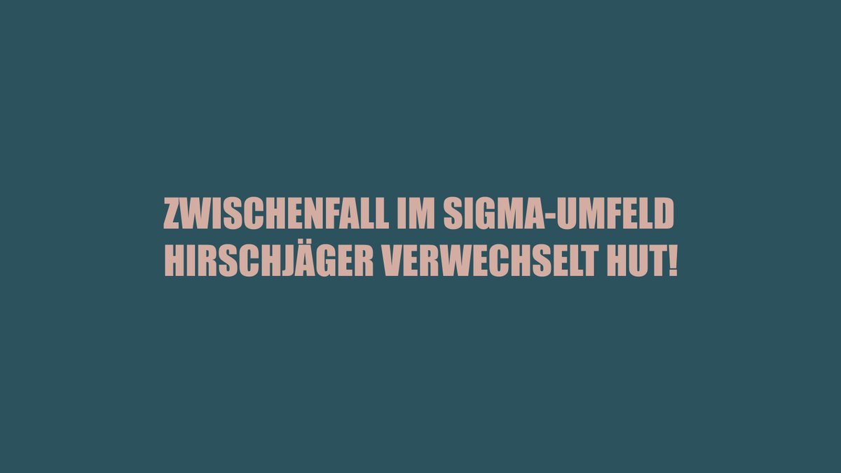 bernhardjenny's tweet photo. BREAKING SIGMA NEWS https://t.co/ATiGijVEd2