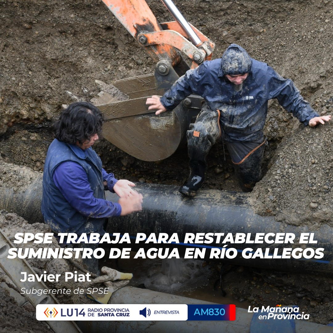lu14.santacruz.gob.ar/acueducto-en-r…
Acueducto en Río Gallegos: SPSE trabaja en restablecer la distribución del servicio