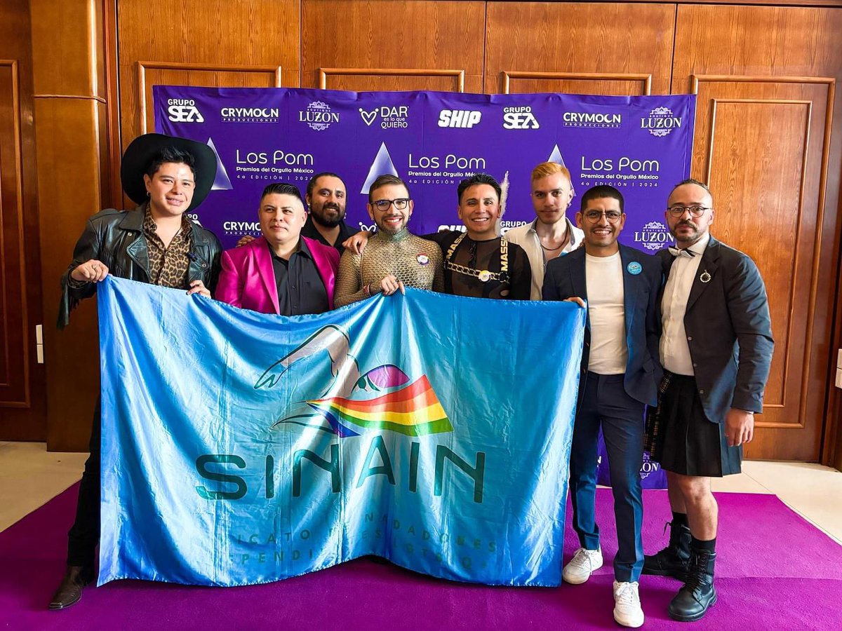 sinainlgbt's tweet photo. #SINAIN ⚒️ Una maravillosa experiencia, a menos de un año, estar nominados en la categoría “Grupos Diversidad” de #LosPOM 2024 Los Premios @DelOrgullo México, Felicidades a los ganadores y a los compañeros de la terna… https://t.co/45X5NHx4Rh