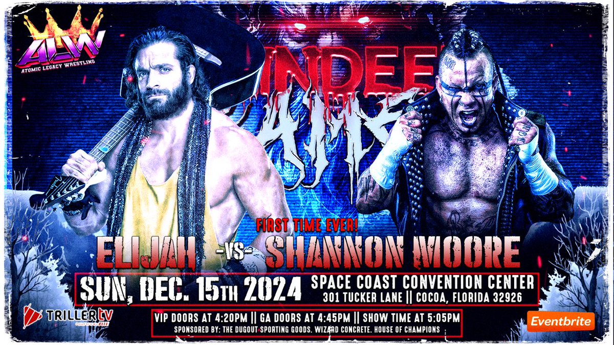 WrestlingAtomic's tweet photo. ๐ฅ MATCH ANNOUNCEMENT ๐ฅ
ALW @WrestlingAtomic is excited to announce this HUGE 1st time ever match for our "Reindeer Games" event in Cocoa Florida!
@_Iam_Elijah_ vs. @TheShannonBrand
๐:
https://t.co/aarMtP9yLh
#WalkWithElijah https://t.co/D6wPJyYSGw