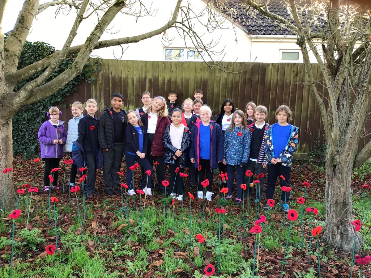 Thank you to our school council for representing us so well today at the village Remembrance ceremony.