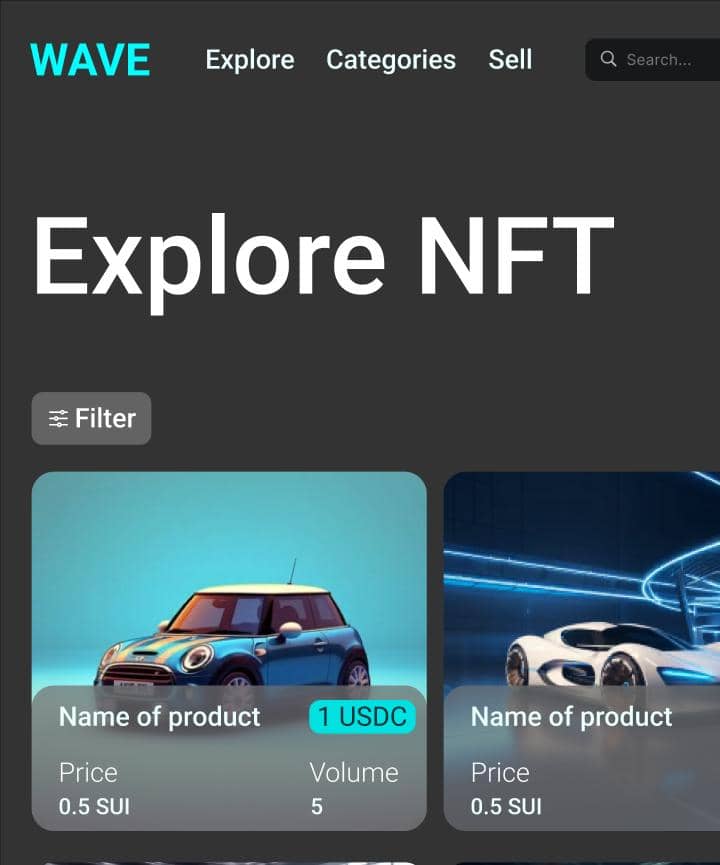 SuitechOrg's tweet image. This is where 𝕎𝔸𝕍𝔼 comes in – our revolutionary decentralized marketplace on @SuiNetwork. Wave is poised to transform NFT trading, offering;

• seamless &amp;amp; secure experience 
• unique digital ownership 
• swift transactions fee
• low gas fees
• sales analytics &amp;amp; much more