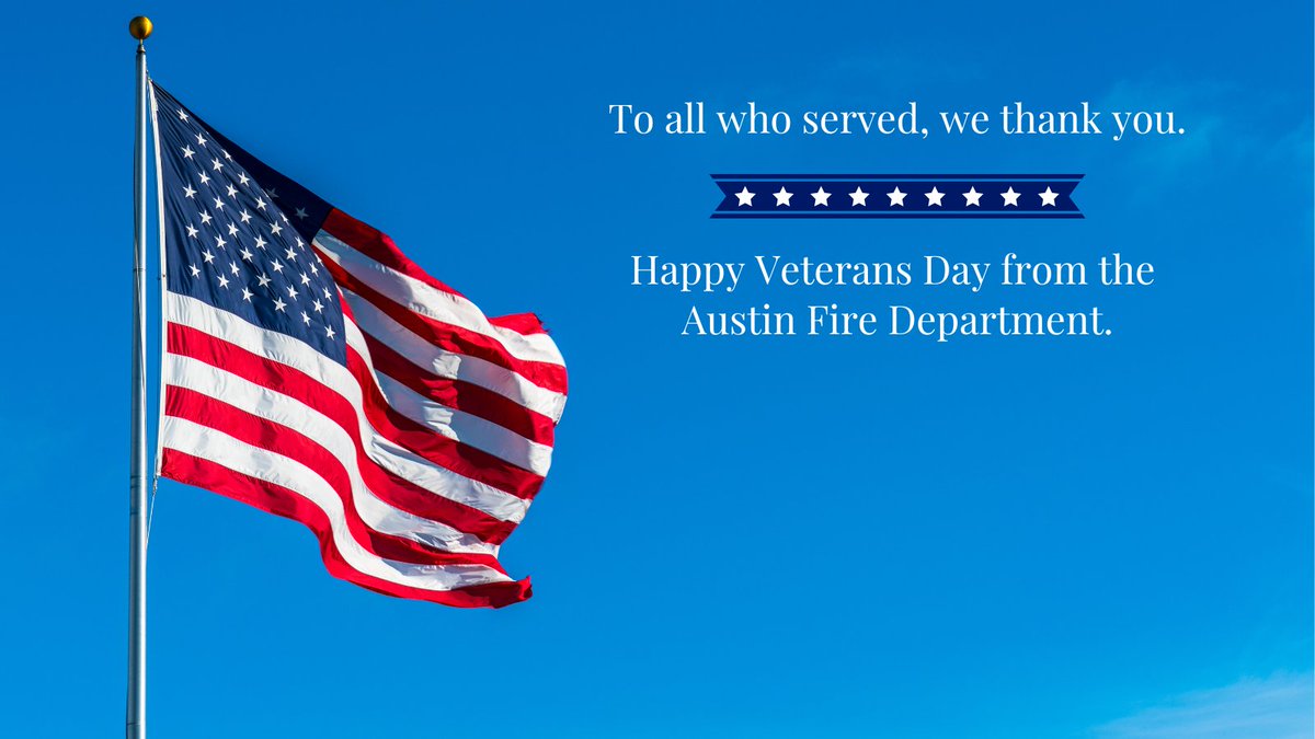 This morning’s Veterans Day Parade was a beautiful sea of red, white and blue gratitude. It was an honor to walk in celebration of those who served. To all veterans, near and far, the Austin Fire Department thanks you.
