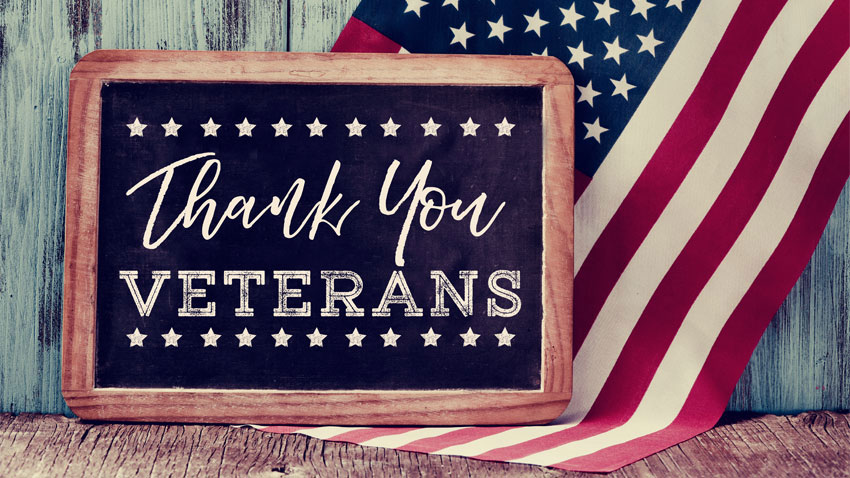 Thank you, veterans, for your service!