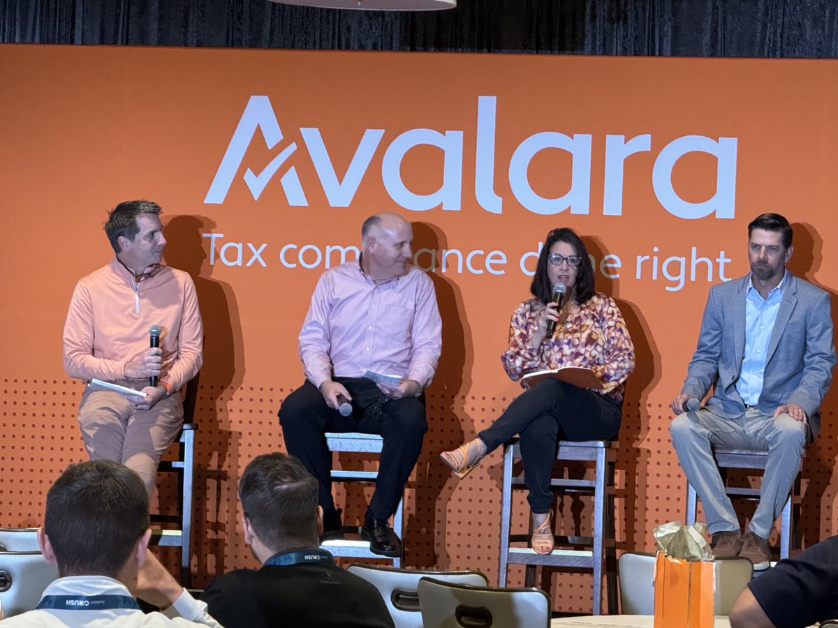 VARC_Solutions's tweet photo. Robin on panel discussing @Avalara Partner Program best practices.
#avalaracrush #crush2024 #avalara https://t.co/PwoD2alNmu