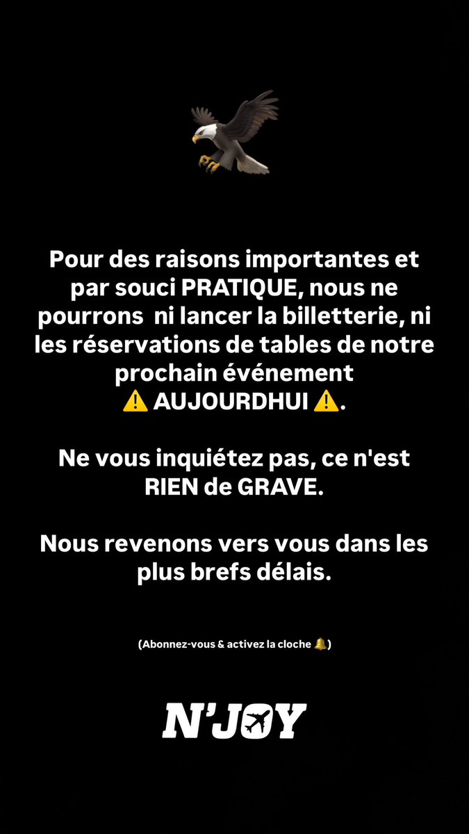 njoy_be's tweet photo. RIEN de GRAVE ne vous inquiétez pas 🦅 à très très vite restez toujours à l’affût https://t.co/uob2Lxls13