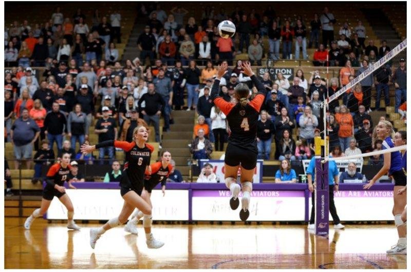 Let's start with this Cav Fans.. Huge shoutout to Cav Setter Mia Knapke as she became the Cavs single season assists record holder (948) during the State Finals!! Mia's sister Elena held it previously. We are so proud of you Sissy!! Congrats!!🏐 <a href="/ColdwaterAD/">Eric Goodwin</a> <a href="/McsobersSaloon/">⚡️Mcsober's Saloon⚡️</a>