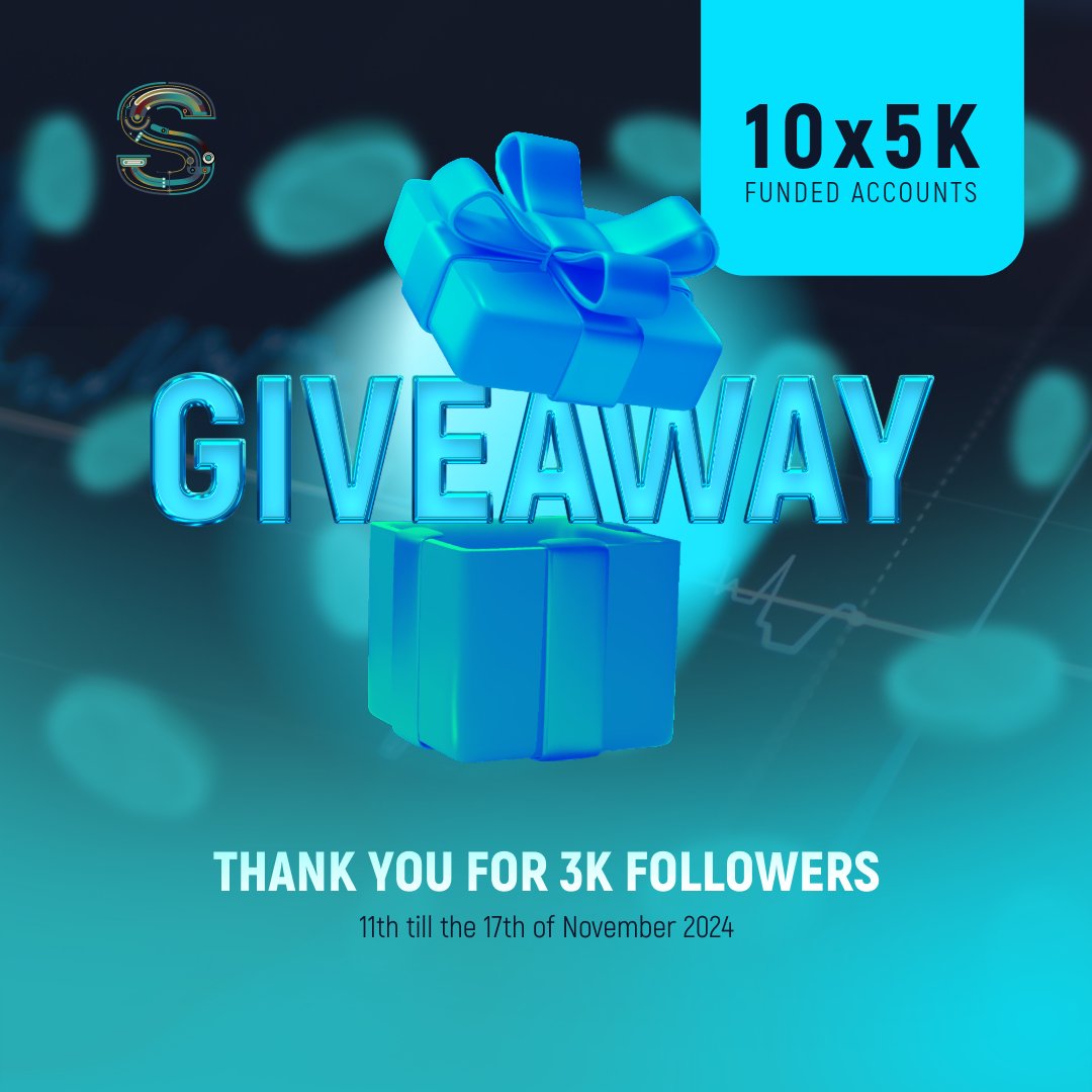 SwayFunded's tweet photo. We deliver what we promise 👇

We’re giving away 10 X $5K Funded Account Challenges!

How to Enter: 

🌧️ Follow us and turn on the notifications!
🌧️ Like &amp; retweet this tweet
🌧️Tag 4 traders

Dates: 11th - 17th October
Time: 14:00 pm - 12:00 am (GMT-5) https://t.co/Smj1ncARrH