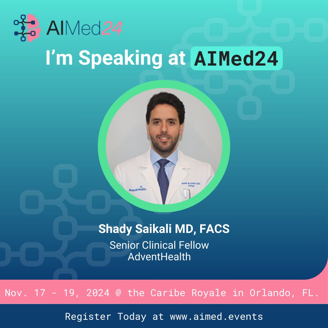 We're excited to serve as the presenting sponsor at #AIMed24 and help lead the national conversation on the responsible use of AI in healthcare.