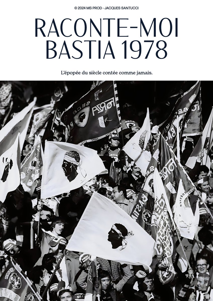 📘 Thread : Je publie "Raconte-moi Bastia 1978".
Un livre sur l’épopée incroyable de Bastia en 1978, rempli d’histoires personnelles et d’images fortes. Je vous en présente quelques faits marquants.
RT appréciés les copains ! 🙏💙