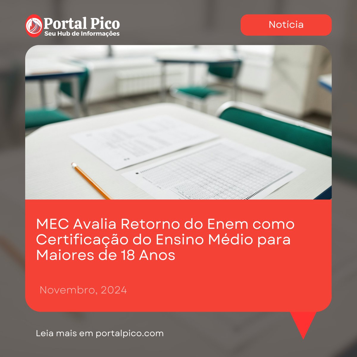 kevinvigoca's tweet photo. O MEC estuda implementar, a partir de 2025, o uso do Enem como forma de certificação para estudantes maiores de 18 anos.

Além disso, o ministério avalia integrar o Enem ao Saeb.

🔗 Confira em https://t.co/RsnjHIuvYI https://t.co/rYHADo0Dhi
