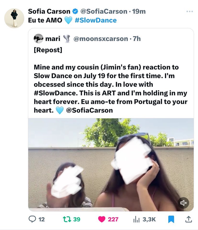 secretsxcarson's tweet photo. #CARSONATORSDAY: forever grateful for you. THANK YOU. Forever. From Portugal to you. I love you, deeply. 🤍 @SofiaCarson https://t.co/n34pa8q63I