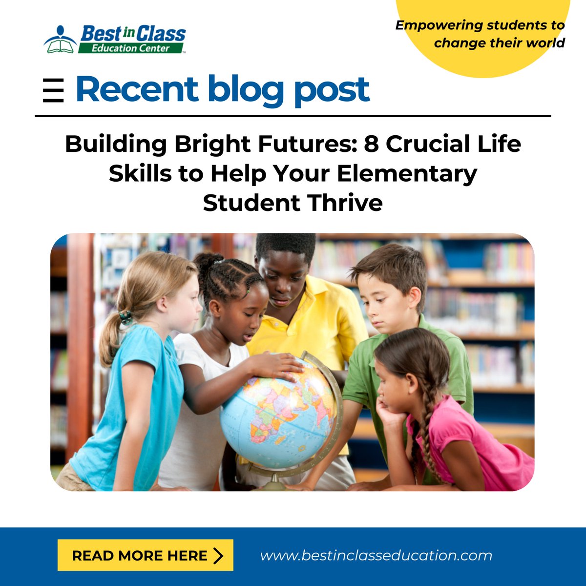 BestInClassEdu's tweet photo. Discover eight essential life skills to nurture alongside academic learning! 🧠 This school year, it's important to equip your children with more than just academic knowledge. By integrating vital life skills into their routine, you foster independence and confidence that will serve them well throughout their lives. 

To discover more about these essential skills, read more 👉 https://t.co/pgFfY2xPAt

#BestInClassEducation #LifeSkills #ChildDevelopment #Education