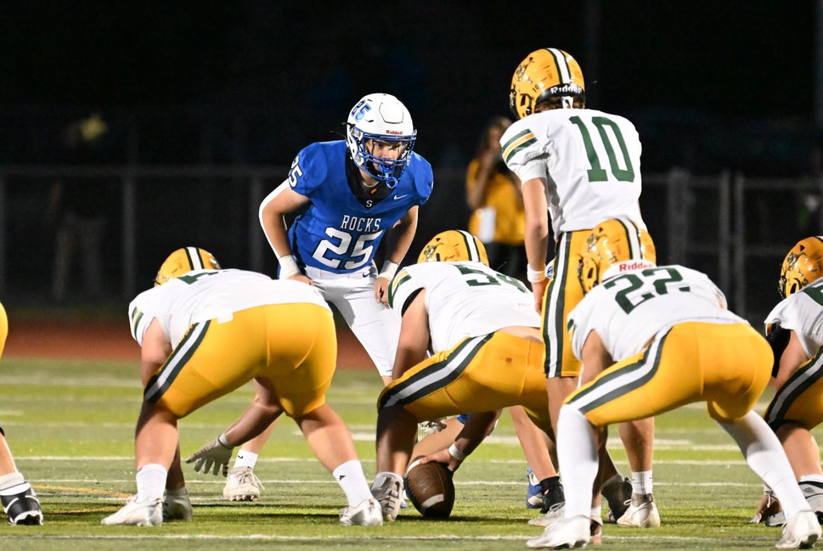 LandonGarrett08's tweet image. Junior Year Film - Games 1-9🎥
- 5’11 - 175lbs - 2026 - LB - #25
📚3.83 GPA
- 114 TOT Tackles
- 22 TFL
- 2.5 Sacks
🌟- hudl.com/v/2QiEA9
@QBCoachScheffer @RocksFootball1