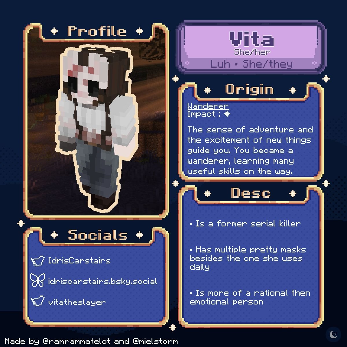 Vita - Wanderer
↳ <a href="/IdrisCarstairs/">luh</a>