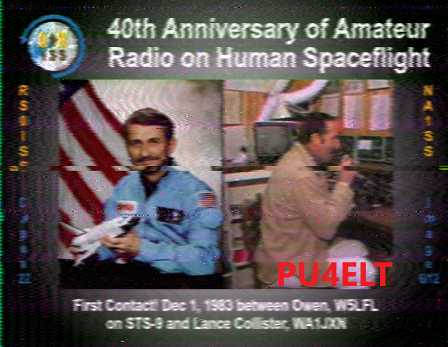 PU4ELT's tweet photo. 2024-11-11 18:47UTC 

Two images transmitted by the #ISS in #PD120 mode were received here in Brazil in a high pass with about 64 degrees. 

Setup: Yagi 3el + RTL-SDR V3 + MMSSTV

@ARISS_Intl @issfanclub

73's de PU4ELT (GH70qd) 🇧🇷 !! https://t.co/2F2vfrA4sE