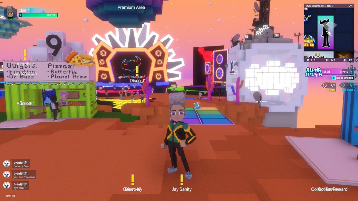 CSawasdikosol's tweet photo. Vibin' out with @JamiroquaiHQ in @TheSandboxGame. Talk about virtual insanity 🤪😵‍💫 @TheSandboxGame https://t.co/BPYwSZTA9O #TheSandbox #AlphaSeason4 #AS4SocialChallenge https://t.co/1gtQtZ3lPi