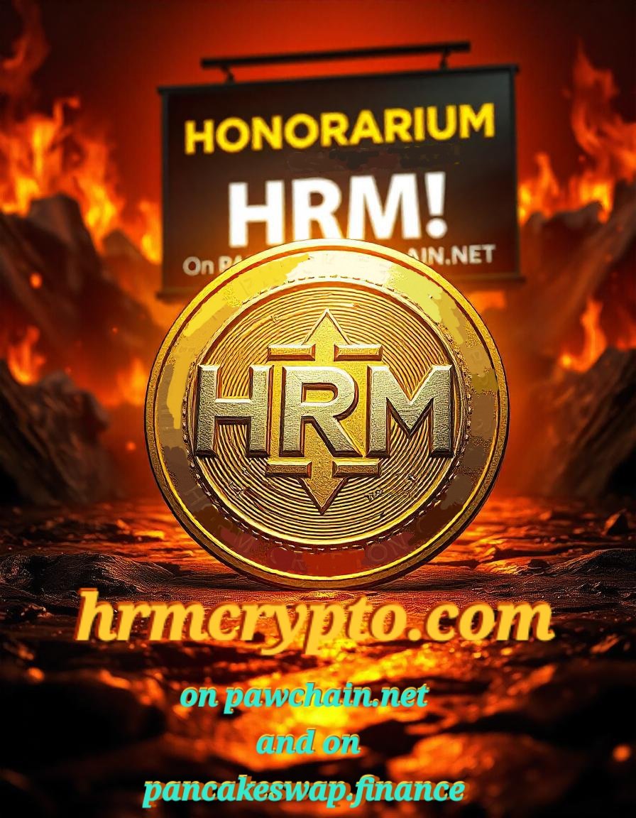 Get the Honorarium coins b4 this Bull Run ramps up on swap.pawchain.net, the only trusted L3, CERTIK Certified blockchain at pawchain.net, and on pancakeswap.finance

Don't miss $HRM.
The Smart $$$ buys HRM. 
NFA.

See us <a href="/HRMtoken/">Honorarium</a> &amp; hrmcrypto.com