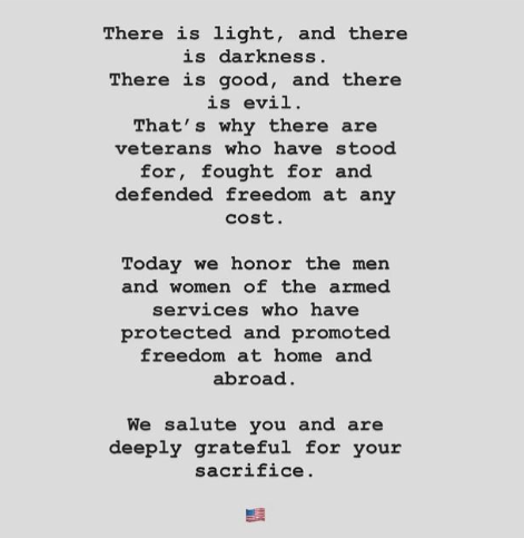 louiegiglio's tweet photo. // t h a n k y o u //
#veteransday 🇺🇸 https://t.co/I2isEgPluH