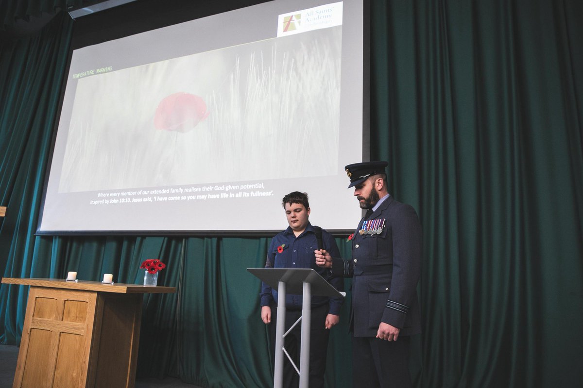 🌺Today at All Saints' Academy, we gathered for a special Remembrance Day service. Students and staff joined together in a moving tribute, observing a respectful two-minute silence in honor of those who served and sacrificed.
 #RemembranceDay #AllSaintsAcademy #LestWeForget