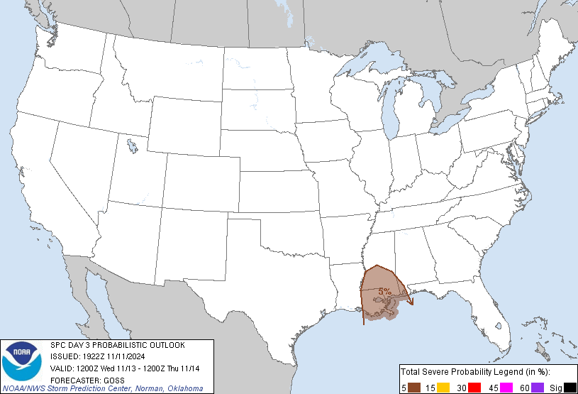 LimWeather's tweet photo. D3 #MarginalRisk in S US esp #NewOrleans,#BatonRouge,#Metairie,#Kenner,#MobileAL,#Prichard,#Saraland,#Fairhope,#DaphneAL,#Foley,#JacksonMS,#Biloxi,#Pascagoula,#Gulfport,#Hattiesburg,#LaurelMS
5%#SevereWx risk
#Wxtwitter #Wxx #SPC #Hail #Wind #Tornado #DixieAlley #LAwx #MSwx #ALwx https://t.co/UNxF54KqQM