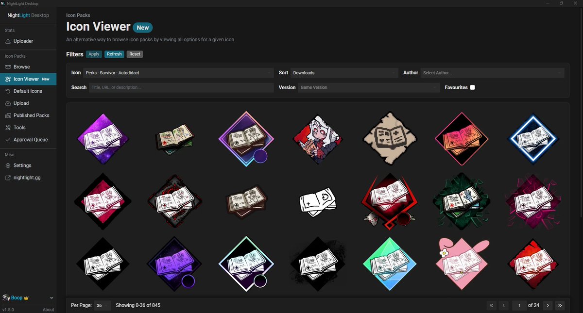 NightLight Desktop 1.5.0 is out with a new Icon Viewer and an updated Pack UI!

forum.nightlight.gg/t/2024-11-11-i…