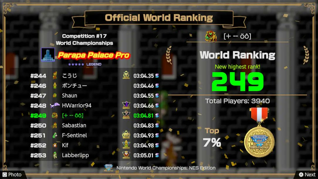 uncleR_ichie's tweet photo. last weeks personal best #SuperMarioBros2 #OverAndOut #Zelda2TheAdventureOfLink #ParapaPalacePro #NintendoWorldChampionshipsNES #ShareYourGames #SmartUncle #NintendoSwitch https://t.co/FpgQewdmnI
