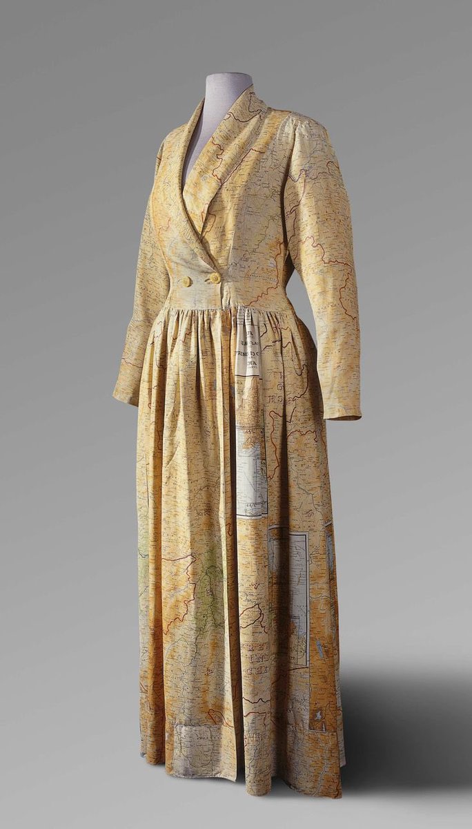 Dr Kate Strasdin (@katestrasdin) on Twitter photo During #WW2, silk escape maps were lightweight enough to be tucked away by those in the forces in case they were shot down and needed navigation. They were often turned into garments when the war was over, this c 1945 robe a rare surviving example <a href="/rijksmuseum/">Rijksmuseum</a> During #WW2, silk escape maps were lightweight enough to be tucked away by those in the forces in case they were shot down and needed navigation. They were often turned into garments when the war was over, this c 1945 robe a rare surviving example <a href="/rijksmuseum/">Rijksmuseum</a>