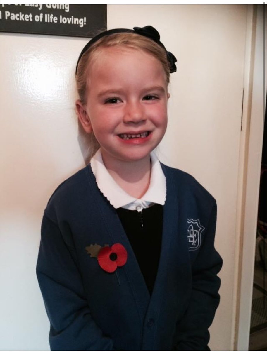Beth_Tastic's tweet photo. Look beyond the smile for the photo she wanted because it was a “special day” at school. Note the red puffy eyes, the anxiety behind the smile😞 she is 5💔no child should ever feel distress just to go to school or manage a change to routine😞 #anxiety #autism #NotFineInSchool https://t.co/k52WF4KjlH