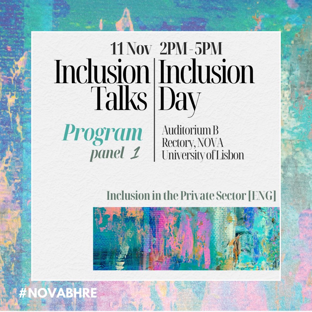 NOVA BHRE (@nova_bhre) on Twitter photo ✨Today, we joined Inclusion Talks at NOVA School of Law, were we celebrated #diversity and #inclusion!
<a href="/clairerabright/">Claire Bright</a> chaired a panel on Inclusion in the Private Sector, with insights from <a href="/ATobalagba/">Anaïs Tobalagba</a>, and other esteemed speakers.
Thank you to <a href="/ursula_enne/">Nausica Palazzo</a> and her team!👏 ✨Today, we joined Inclusion Talks at NOVA School of Law, were we celebrated #diversity and #inclusion!
<a href="/clairerabright/">Claire Bright</a> chaired a panel on Inclusion in the Private Sector, with insights from <a href="/ATobalagba/">Anaïs Tobalagba</a>, and other esteemed speakers.
Thank you to <a href="/ursula_enne/">Nausica Palazzo</a> and her team!👏