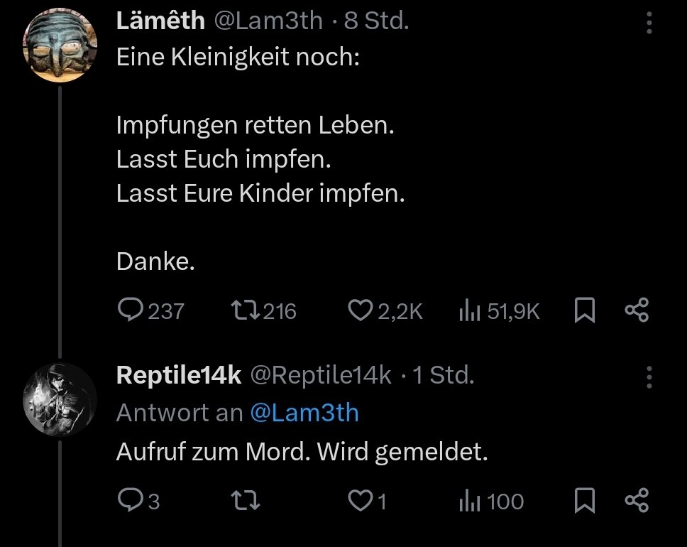 Lam3th's tweet photo. Ich küre diese Antwort zum dümmsten Kommentar des Tweets. Na gut... zum dümmsten Kommentar bisher. https://t.co/A4aGu98APk