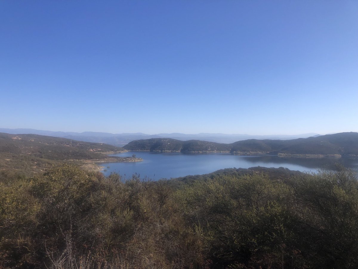 @eyesonSDskies (@eyesonsdskies) on Twitter photo The Olivenhain Reservoir this morning, off the Elfin Forest Trail in North County. Ideal temperature, wind-free hiking conditions. #sandiegoweather #CAwx The Olivenhain Reservoir this morning, off the Elfin Forest Trail in North County. Ideal temperature, wind-free hiking conditions. #sandiegoweather #CAwx