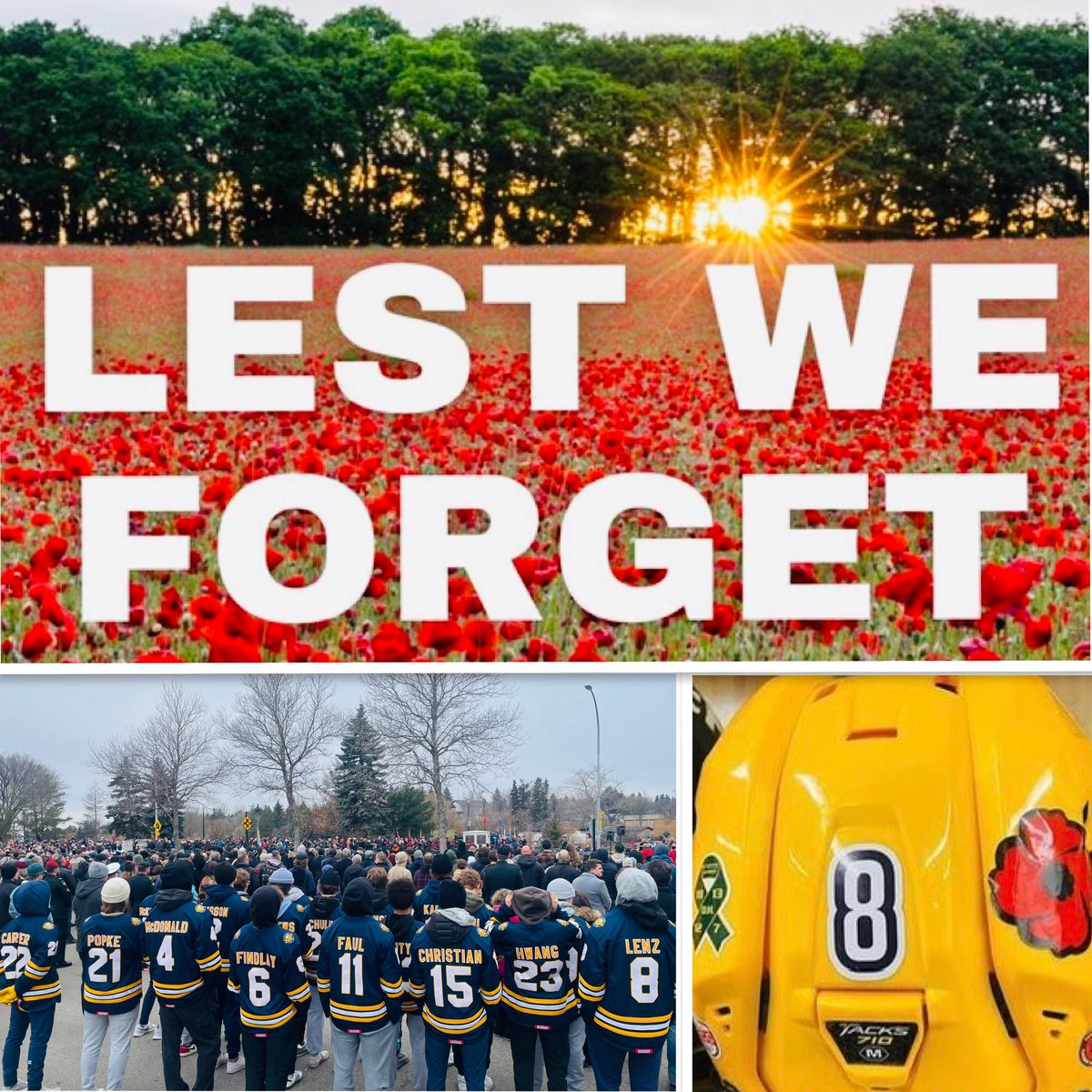 RaidersAAA's tweet photo. Lest We Forget!! We honour those who sacrificed so much to provide the freedoms that we get to enjoy each and every day. #RememberanceDay #LestWeForgot #Community https://t.co/Ao37EuBdcn