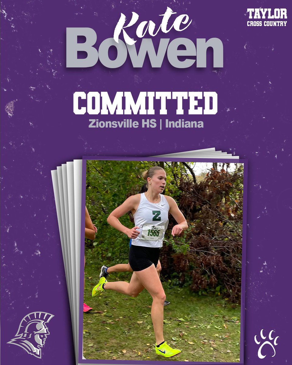 TaylorXCTF's tweet photo. We are excited to welcome Kate Bowen to the Taylor Cross Country/Track &amp; Field Family! #joy #oneinspiritandpurpose https://t.co/03JkTCznmn