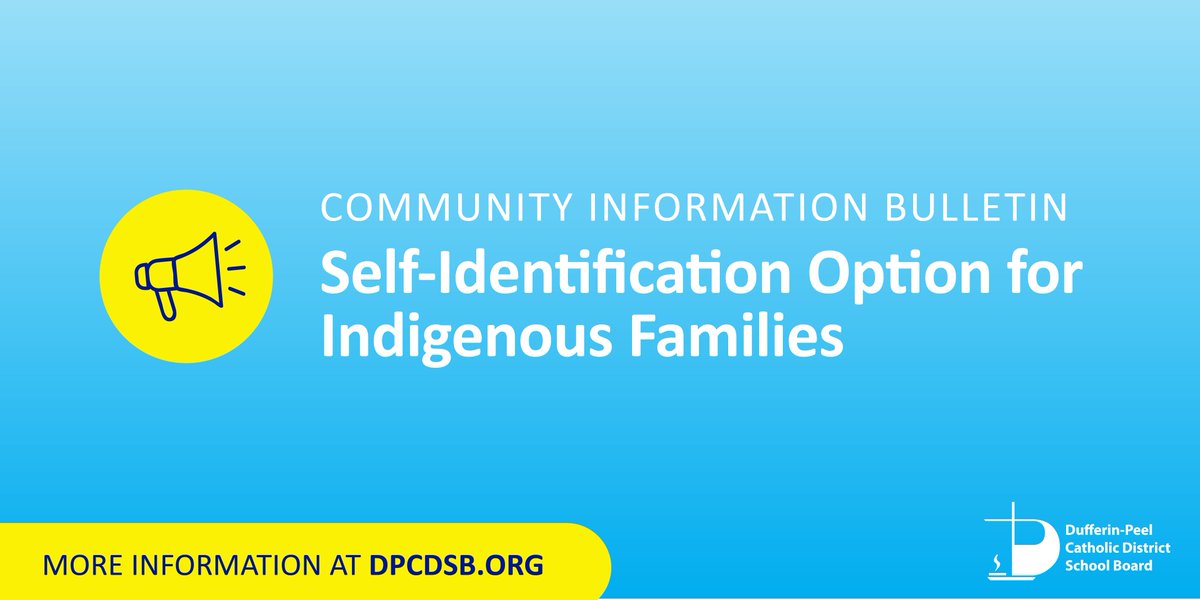 DPCDSB invites First Nation (Status or Non-Status), Métis, and Inuit students &amp; families to voluntarily self-identify as Indigenous. Self-identification provides students &amp; families access to culture &amp; language programs and monthly programming.
Learn more: dpcdsb.org/students/indig…