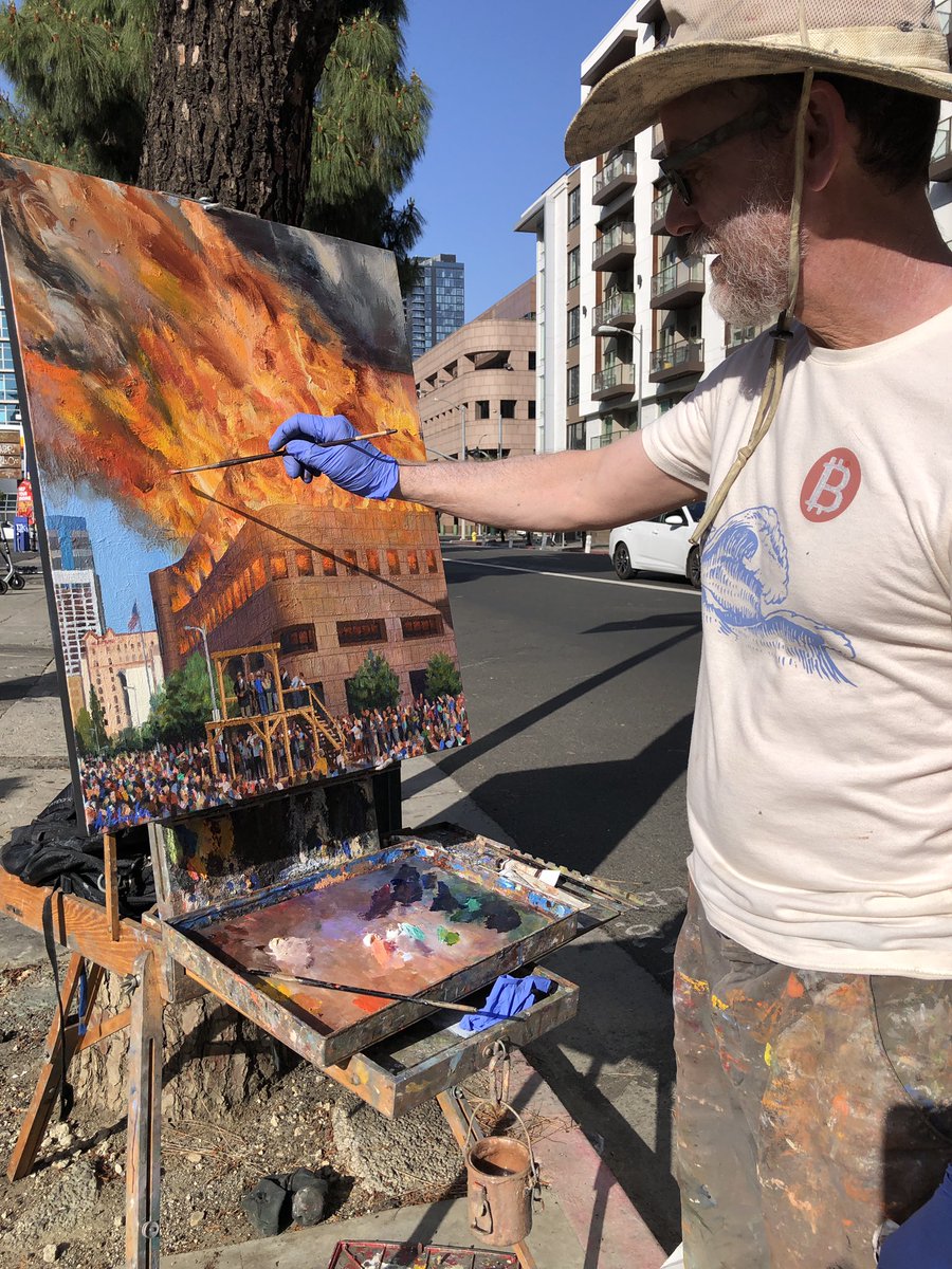 fastandfurro's tweet photo. Hay un tío q se dedica a pintar bancos ardiendo y lo amo mucho https://t.co/NZp9NMWSIc